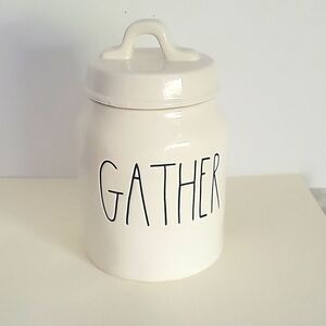 Rae Dunn "Gather" canister